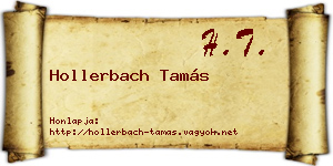 Hollerbach Tamás névjegykártya